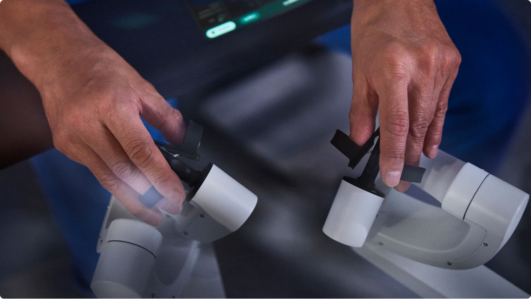 surgeon hand controls