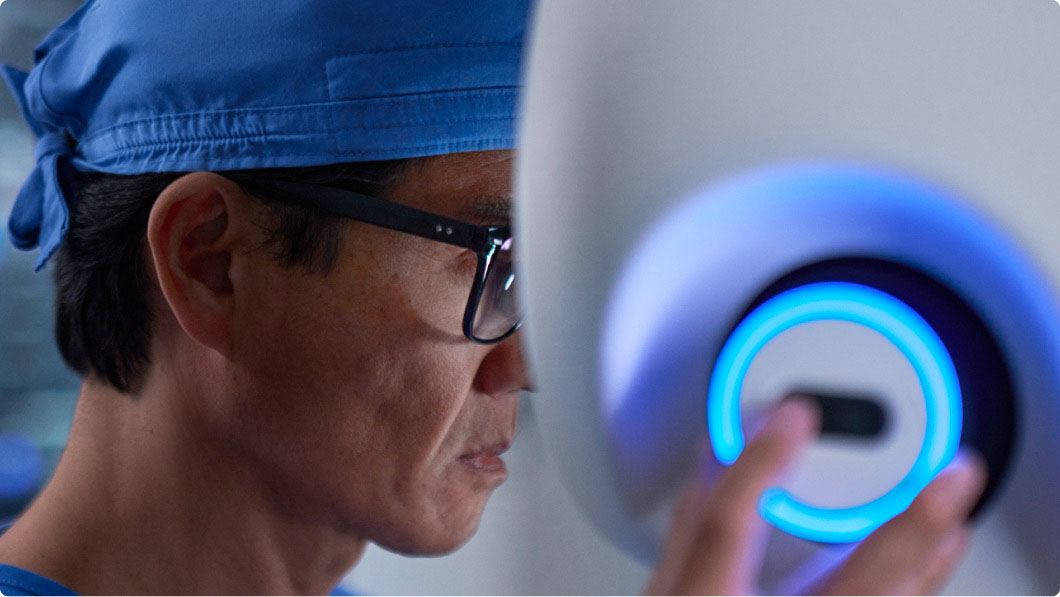 surgeon looking at viewer